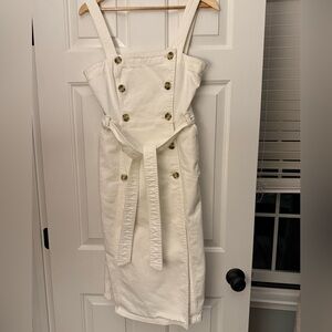 JCrew White Denim Dress